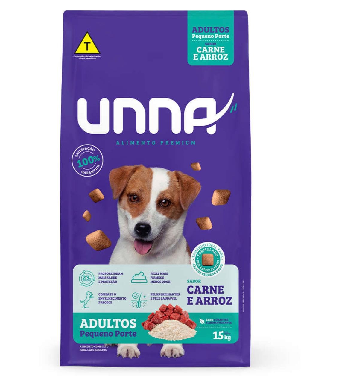 UNNA CARNE ARROZ 15KG CAO ADULTO