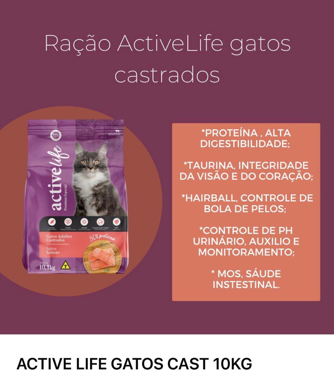 ACTIVELIFE GATOS CASTRADO